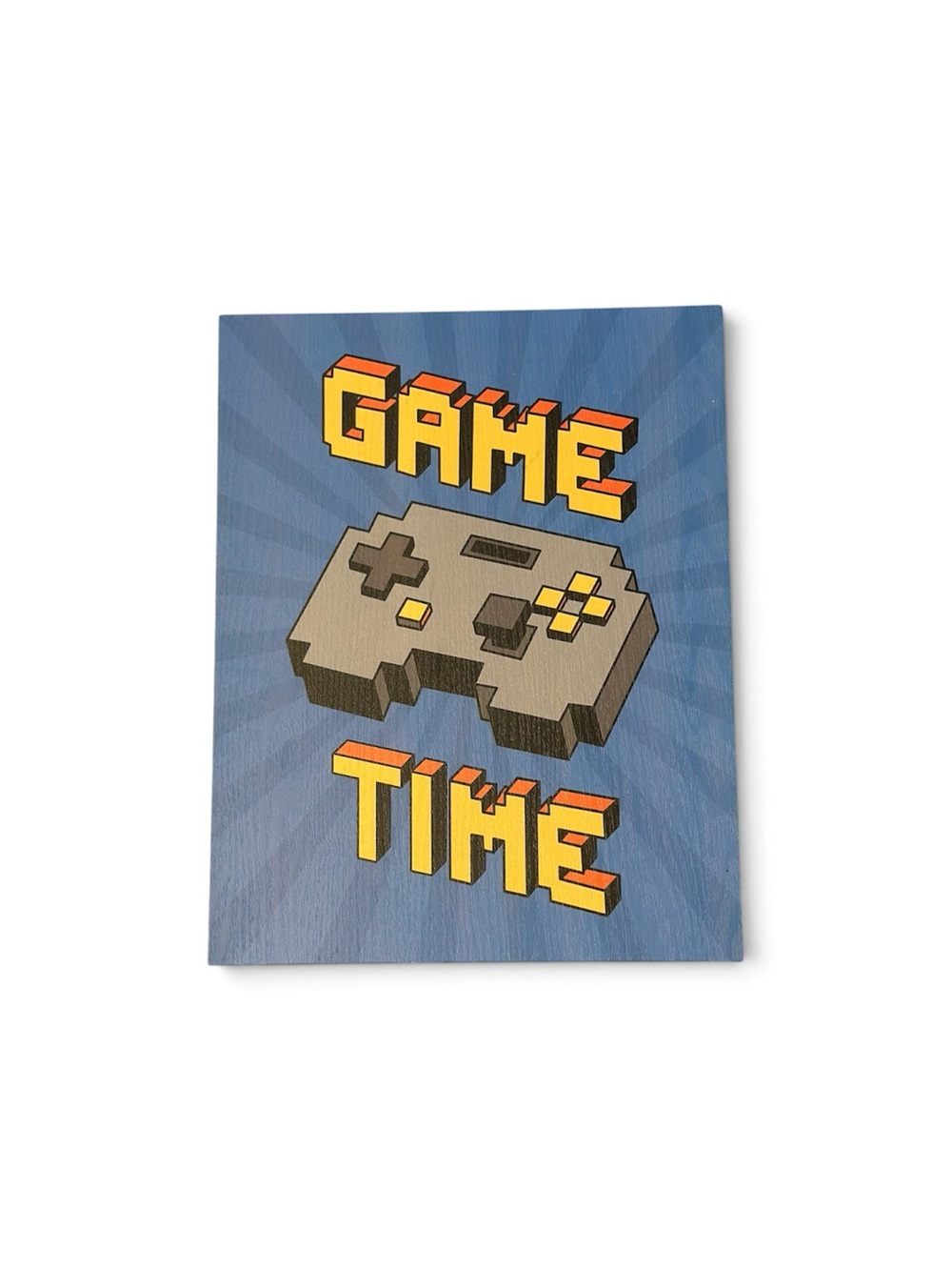 Hobby Lobby Blue Retro 'Game Time' Pixel Controller Wall Sign